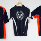  logo print sports shirt