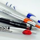 pens with info printed on
