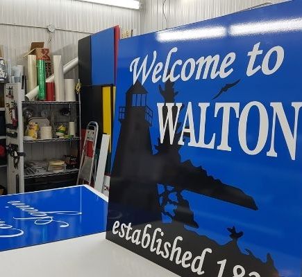 welcome to walton sign